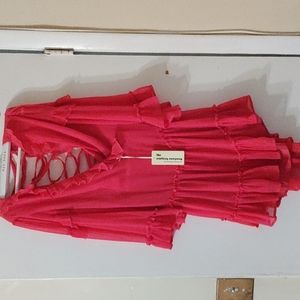 Hot pink dress